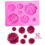 Silicone Mold of 7 Roses